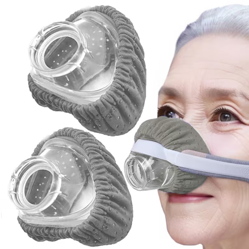 2 Pcs Reusable Nasal Respiratory Mask Set